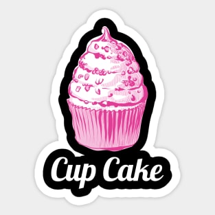 Pink Berry Cup Cake Sticker